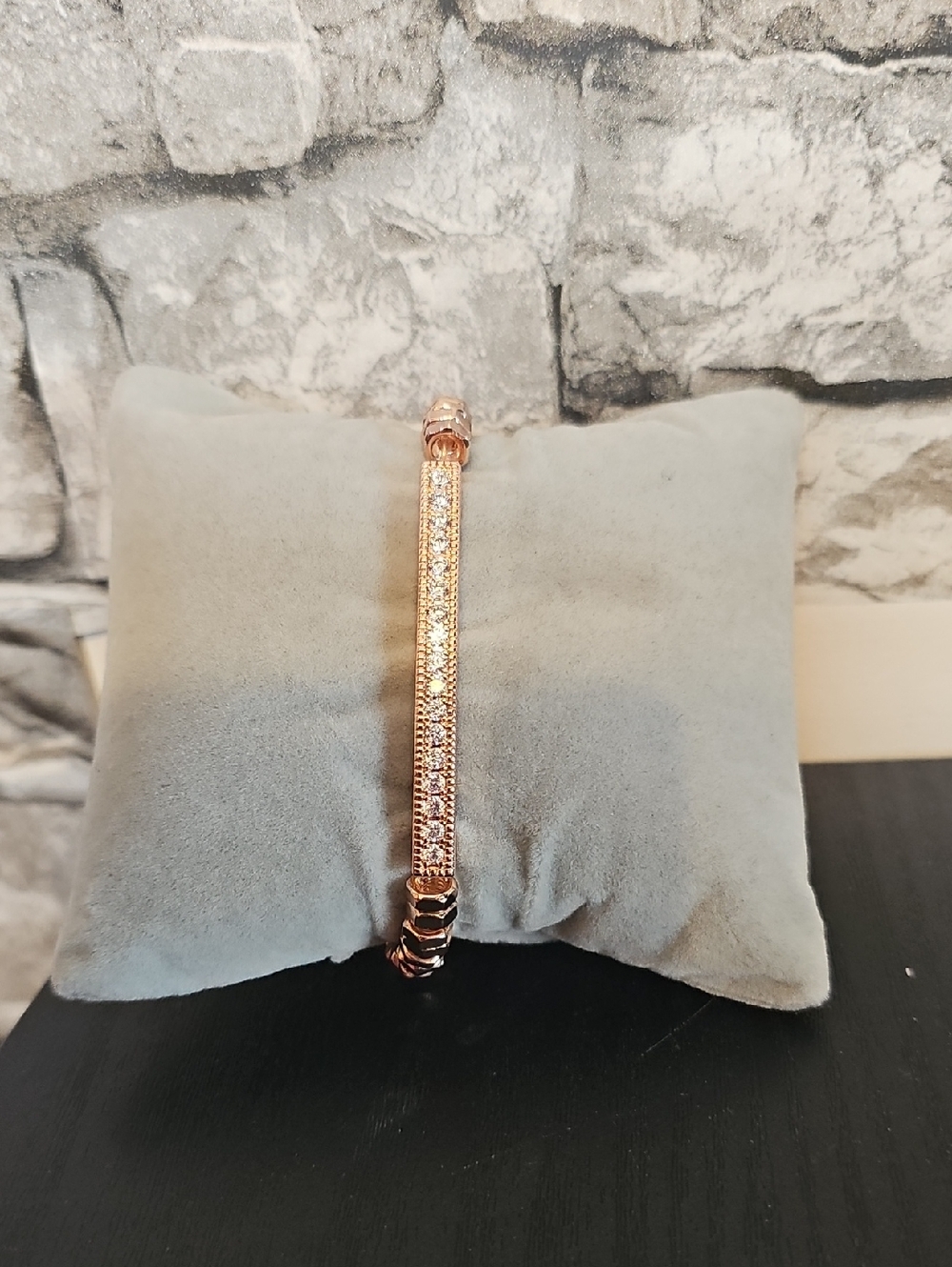 Rose Gold Serena Bracelet with Sparkling Crystals